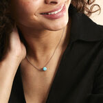 Collier Graziana Argent Blanc Turquoise - Colliers avec pierres Femme | Marc Orian
