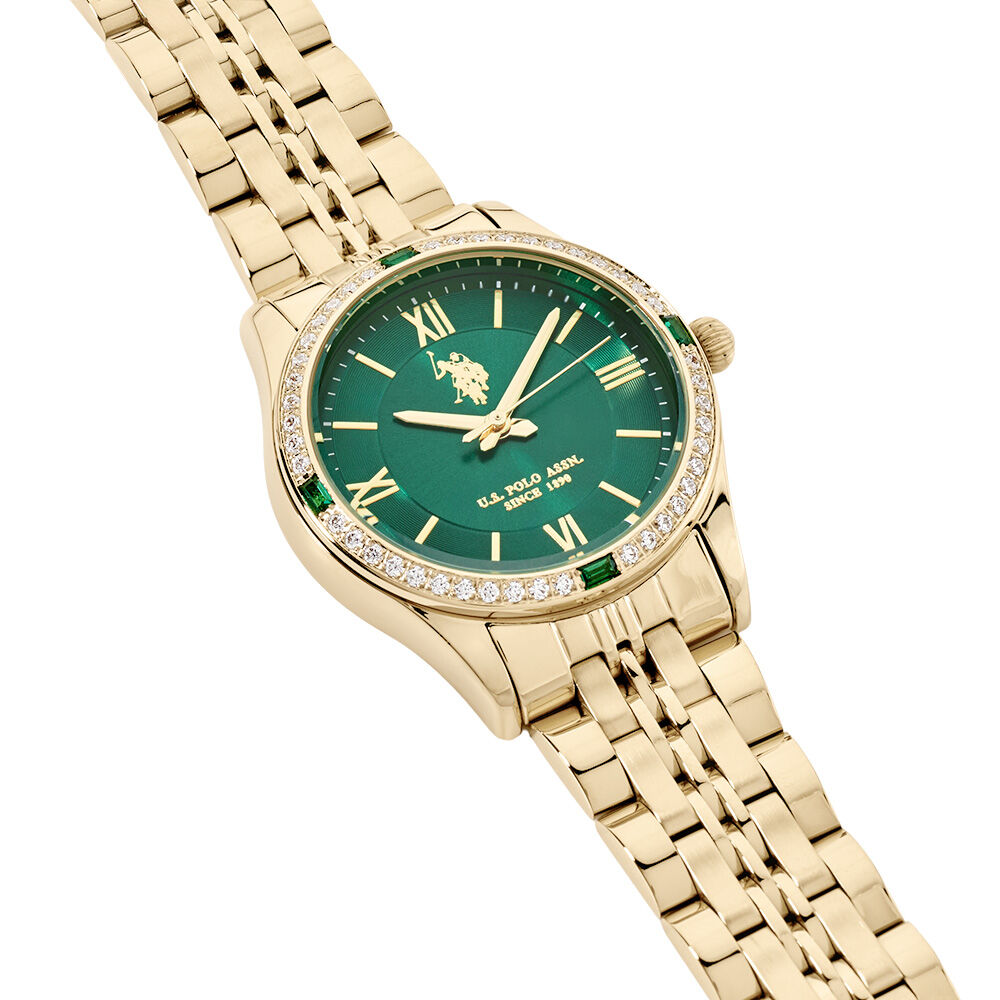 Montre U.S. Polo Giselle Vert - Montres &eacute;tanches Femme | Marc Orian