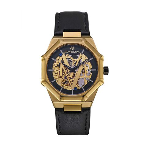 Montre Montignac Octogon Automatique Noir - Montres automatiques Homme | Marc Orian