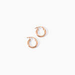 Cr&eacute;oles Maia Argent Rose - Cr&eacute;oles Femme | Marc Orian