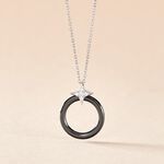 Collier Merelle Argent Blanc C&eacute;ramique Oxyde De Zirconium - Colliers avec pierres Femme | Marc Orian