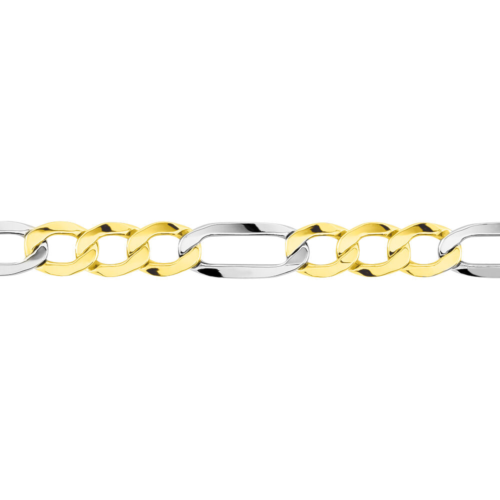 Bracelet Or Bicolore Maille Alternée - Bracelets mailles Homme | Marc Orian