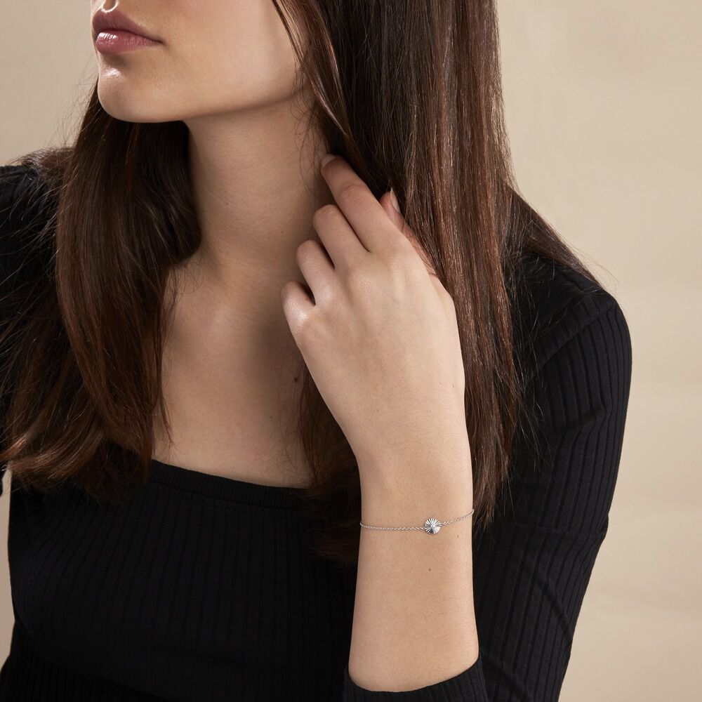 Bracelet Argent Valente Oxydes De Zirconium - Bracelets Medailles Femme | Marc Orian