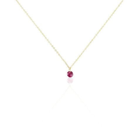Collier Or Jaune Emilee Oxyde De Zirconium - Colliers avec pierres Enfant | Marc Orian