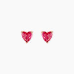 Boucles D'oreilles Kelvyn Argent Rose Oxyde - Puces Femme | Marc Orian