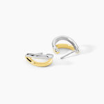 Cr&eacute;oles Lara Argent Bicolore - Cr&eacute;oles Femme | Marc Orian