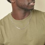 Collier Vivian Argent Blanc - Chaines Homme | Marc Orian