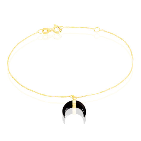 Bracelet Solange Or Jaune Onyx - Bracelets chaînes Femme | Marc Orian