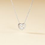 Collier Purete Or Blanc Diamant - Colliers avec pierres Femme | Marc Orian