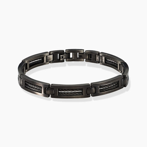 Bracelet Phebus Him Acier Noir - Bracelets cha&icirc;nes Homme | Marc Orian