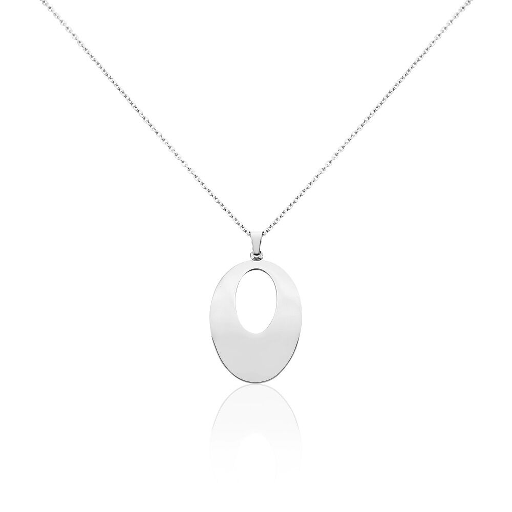 Collier Sautoir Hilarius Acier Blanc - Sautoirs Femme | Marc Orian