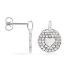 Boucles D'oreilles Pendantes Ivany Argent Blanc Oxyde De Zirconium - Pendantes Femme | Marc Orian