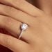 Bague Solitaire Terese Or Blanc Oxyde De Zirconium - Solitaires Femme | Marc Orian
