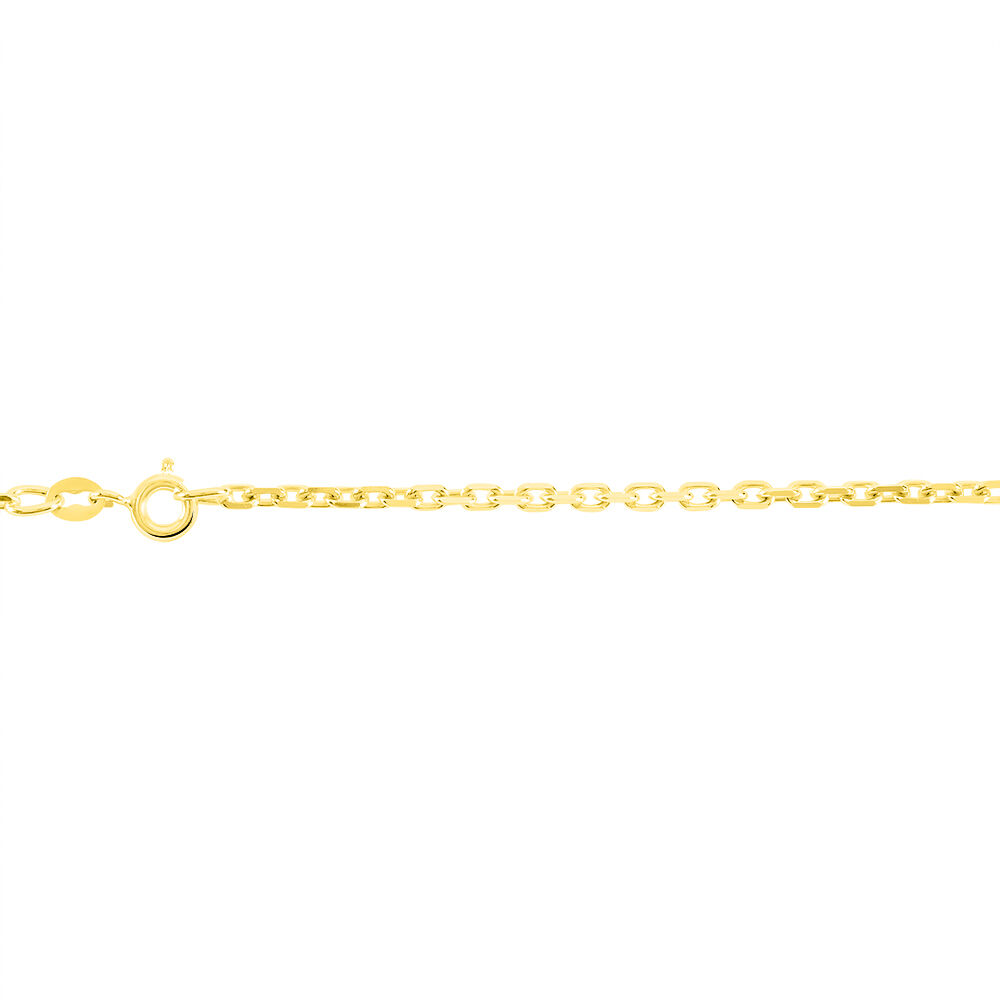 Chaîne Igoa Maille Forçat Diamantee Or Jaune - Chaines Femme | Marc Orian