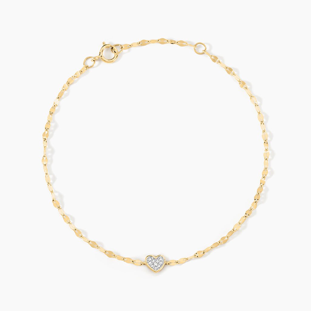 Bracelet Michiko Or Jaune Diamant - Bracelets chaînes Femme | Marc Orian
