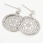 Boucles D'oreilles Pendantes Agnete Argent Blanc Oxyde De Zirconium - Pendantes Femme | Marc Orian