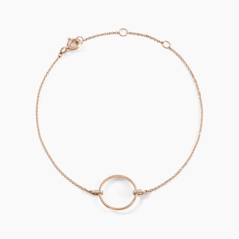Bracelet Proserpine Or Rose Diamant - Bracelets cha&icirc;nes Femme | Marc Orian