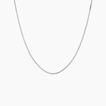 Cha&icirc;ne Alyze Argent Blanc - Colliers fantaisie Femme | Marc Orian