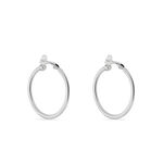 Cr&eacute;oles Maxa Argent Blanc - Cr&eacute;oles Femme | Marc Orian