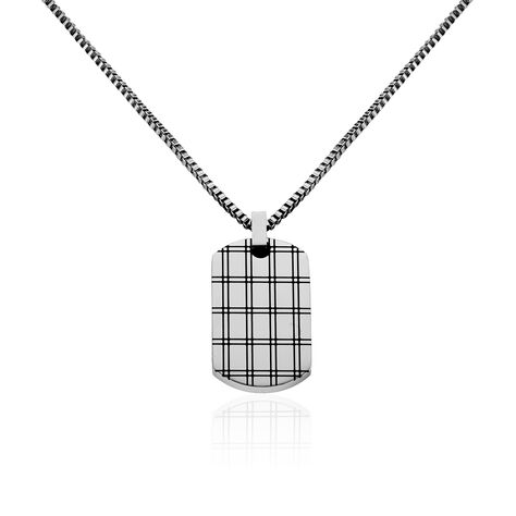 Collier Benoit Acier Blanc - Colliers Homme | Marc Orian