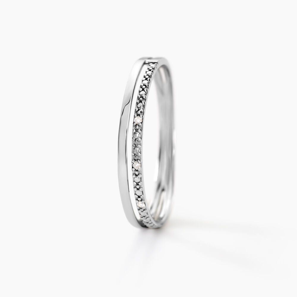 Bague Olena Or Blanc Diamant - Bagues pierres précieuses Femme | Marc Orian
