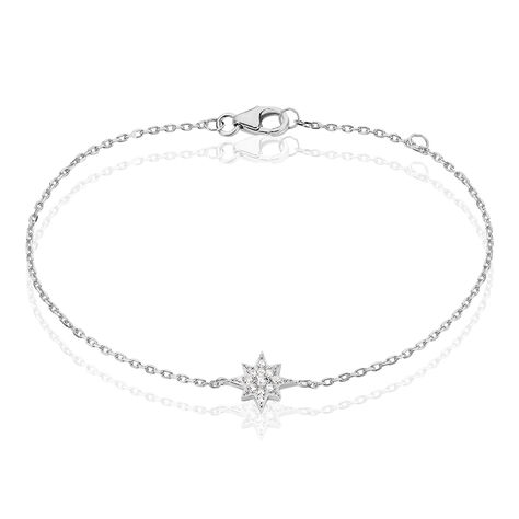 Bracelet Layana Argent Blanc Oxyde De Zirconium - Bracelets chaînes Femme | Marc Orian