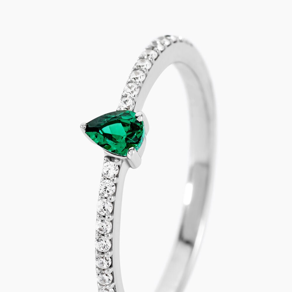 Bague Clova Argent Blanc Oxyde De Zirconium - Bijoux fantaisie Femme | Marc Orian