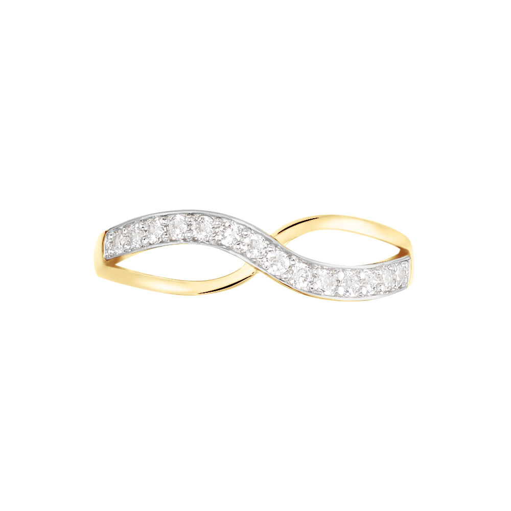 Bague Mounira Or Jaune Oxyde De Zirconium - Bagues avec pierre Femme | Marc Orian