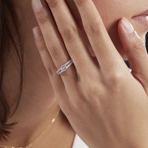 Bague Solitaire Or Blanc Neirin Diamants Synthétiques - Bagues Solitaire Femme | Marc Orian