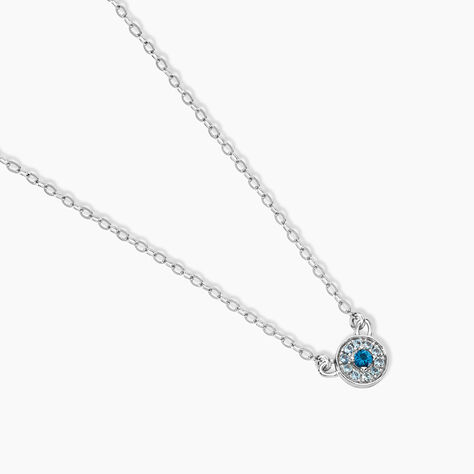 Collier Auxana Argent Blanc Oxyde De Zirconium - Colliers avec pierres Femme | Marc Orian