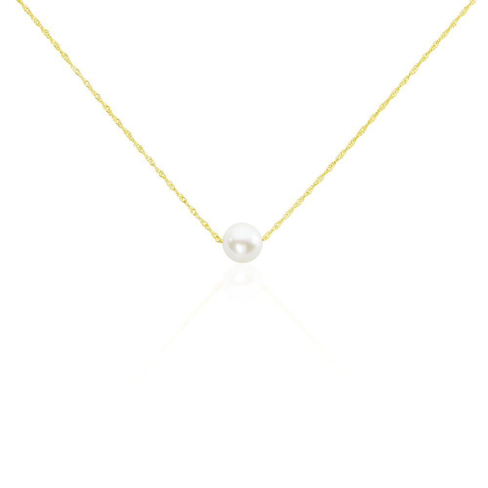 Collier Or Jaune Bibimo Perle De Culture - Colliers avec pierres Femme | Marc Orian