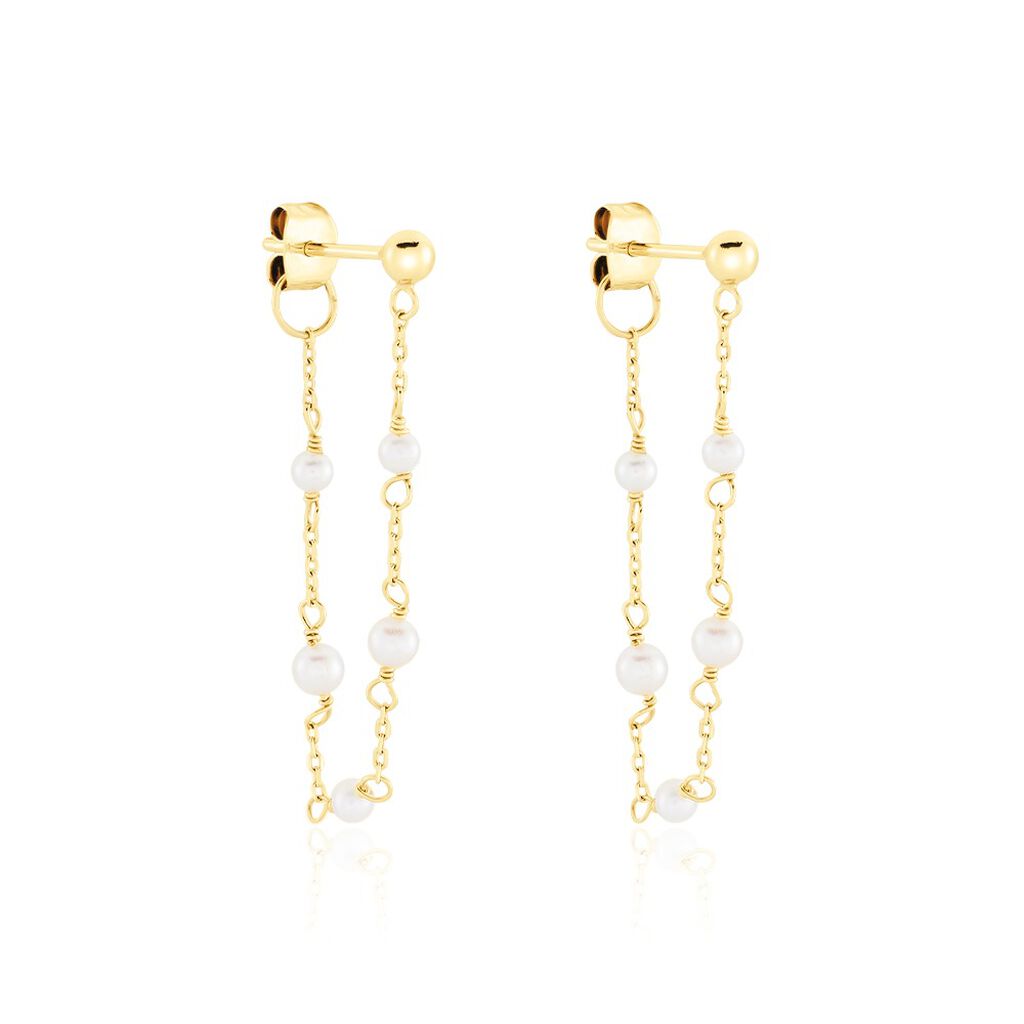 Bijoux D'oreilles Philippina Or Jaune Perle De Culture - Piercings d'oreilles Femme | Marc Orian