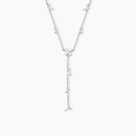 Collier Constance Argent Blanc Oxyde De Zirconium - Colliers avec pierres Femme | Marc Orian