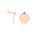 Bijoux D'oreilles Aleksandra Argent Rose Oxyde De Zirconium - Piercings d'oreilles Femme | Marc Orian