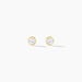 Boucles D'oreilles Puces Daria Serti Clos Or Jaune Oxyde De Zirconium - Puces Femme | Marc Orian