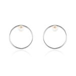 Bijoux D'oreilles Walter Argent Perle De Culture - Piercings d'oreilles Femme | Marc Orian