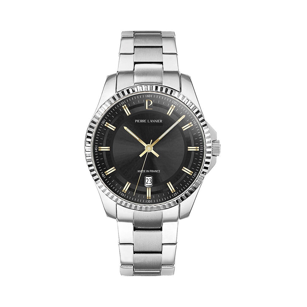 Montre Pierre Lannier Lannier Metropolitain 40 Noir - Montres &eacute;tanches Homme | Marc Orian