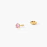 Boucles D'oreilles Puces Pepita Or Jaune Oxyde De Zirconium - Puces Famille | Marc Orian