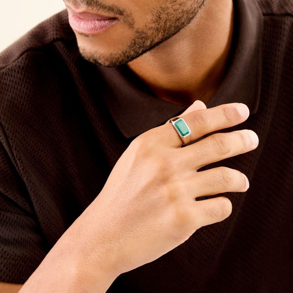 Chevali&egrave;re Leandre Argent Blanc Malachite - Chevali&egrave;res Homme | Marc Orian