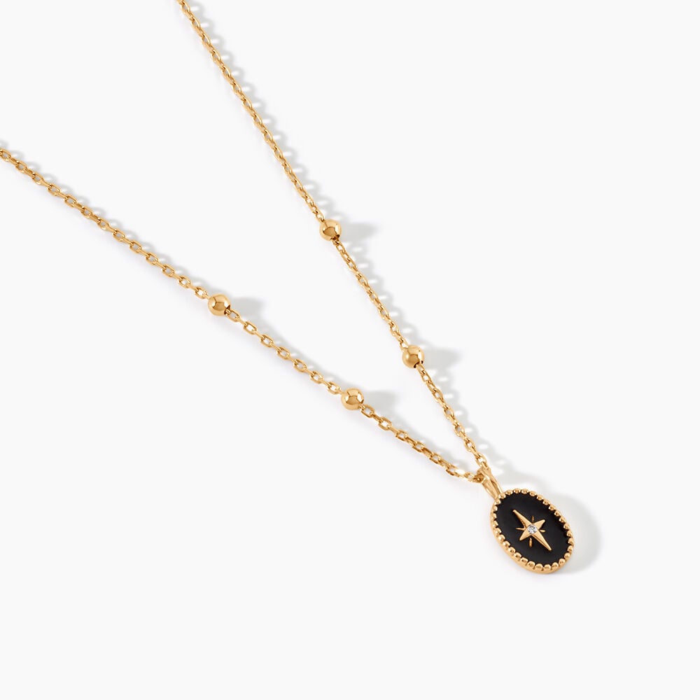 Collier Alerya Plaqu&eacute; Or Jaune Oxyde De Zirconium - Colliers avec pierres Femme | Marc Orian