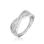 Bague Sharise Argent Blanc Oxyde De Zirconium - Bijoux fantaisie Femme | Marc Orian