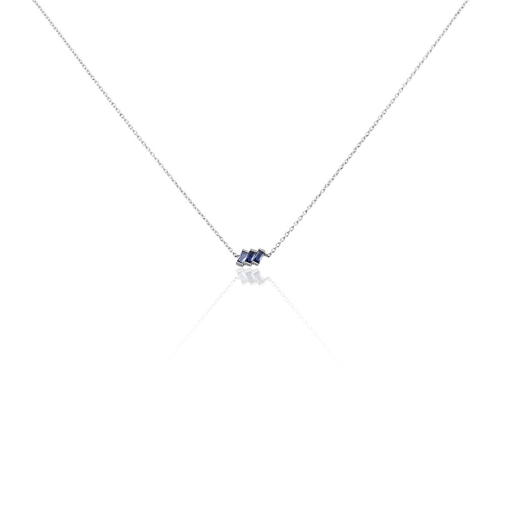 Collier Andy Argent Blanc Oxyde De Zirconium - Colliers avec pierres Femme | Marc Orian