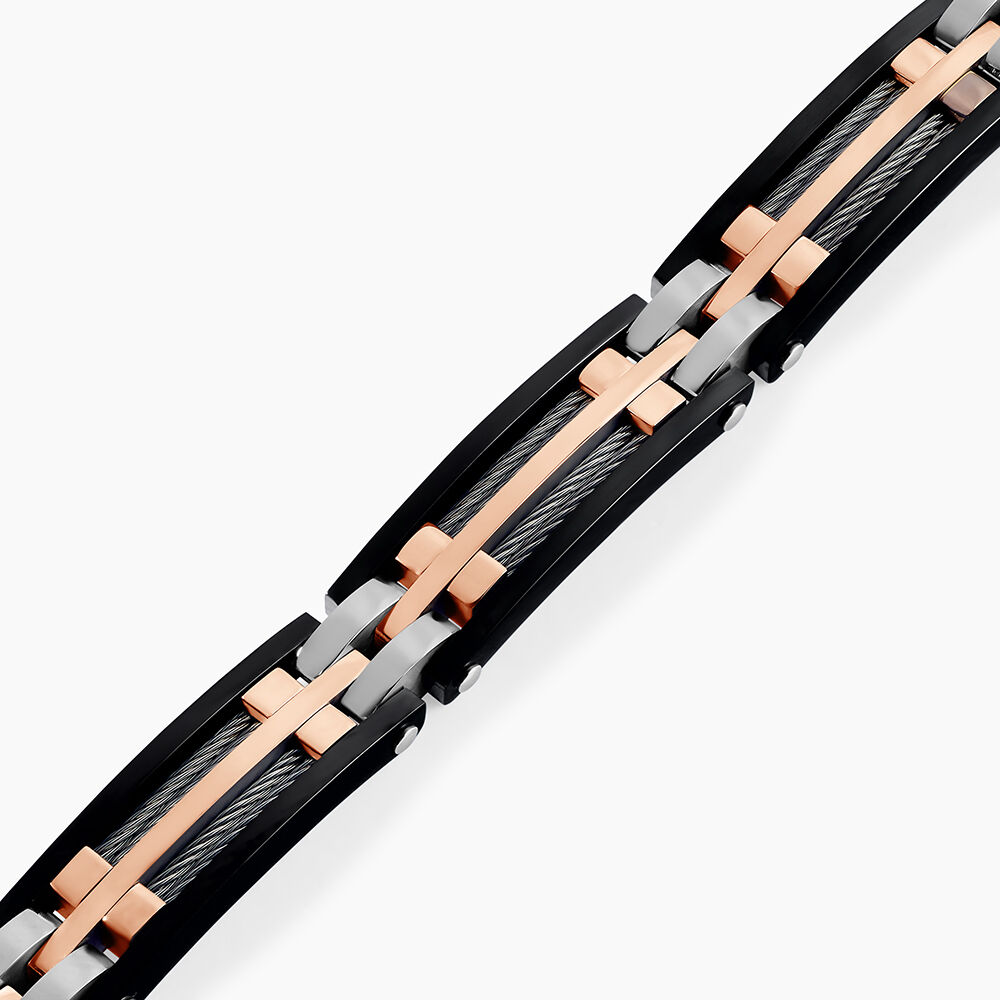 Bracelet Jourdan Priam Acier Bicolore - Fête des pères Homme | Marc Orian