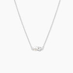 Collier Elea Argent Blanc Perle De Culture Oxyde De Zirconium - Colliers avec pierres Femme | Marc Orian