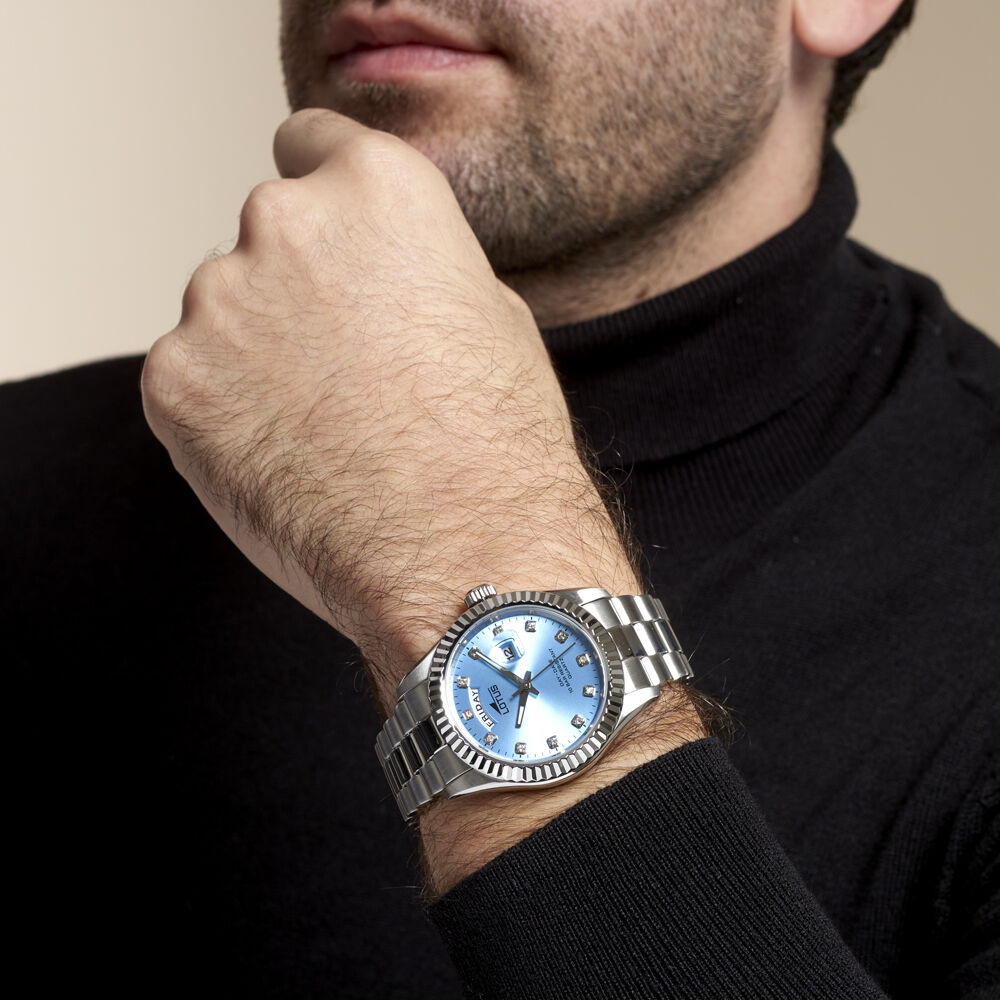 Montre homme sales lotus bleu