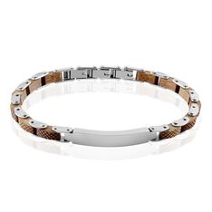 Bracelet Identité Acier Blanc Jorg - Bracelets chaînes Homme | Marc Orian