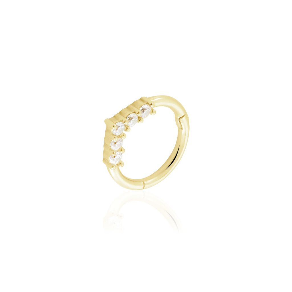 Piercing D'oreille Or Jaune Ailanta Oxydes De Zirconium - Piercing Hélix Femme | Marc Orian