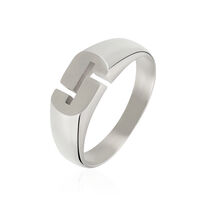 Bague Jourdan Jok Acier Blanc
