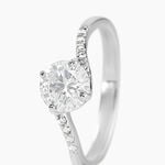 Bague Solitaire Maelane Argent Blanc Oxyde De Zirconium - Bijoux fantaisie Femme | Marc Orian