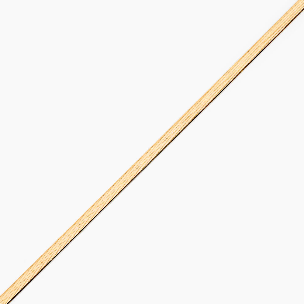 Bracelet Ivria Maille Heringbone Or Jaune - Bracelets mailles Femme | Marc Orian